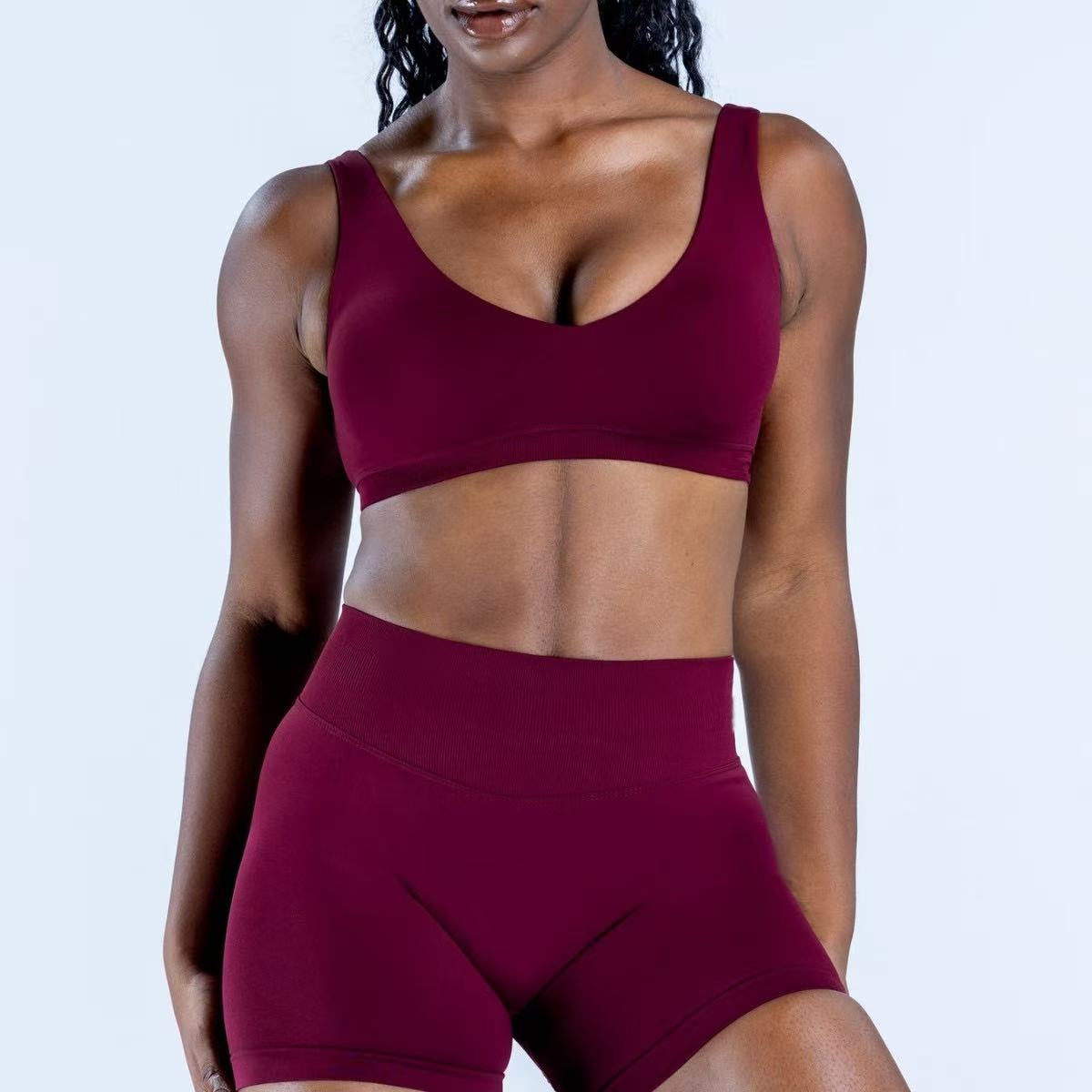 Sports Bra High Impact - Scoop Back Bra Shockproof Training Gym