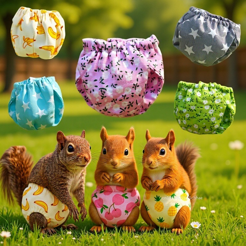 Period Panty Absorbent - S/M Absorbent Squirrel Diapers Breathable Leak-Proof