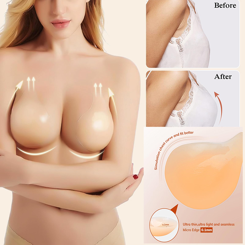 1/2 Pairs Women Sticky Bra Pus - Strapless Bra Backless avaliação e preço