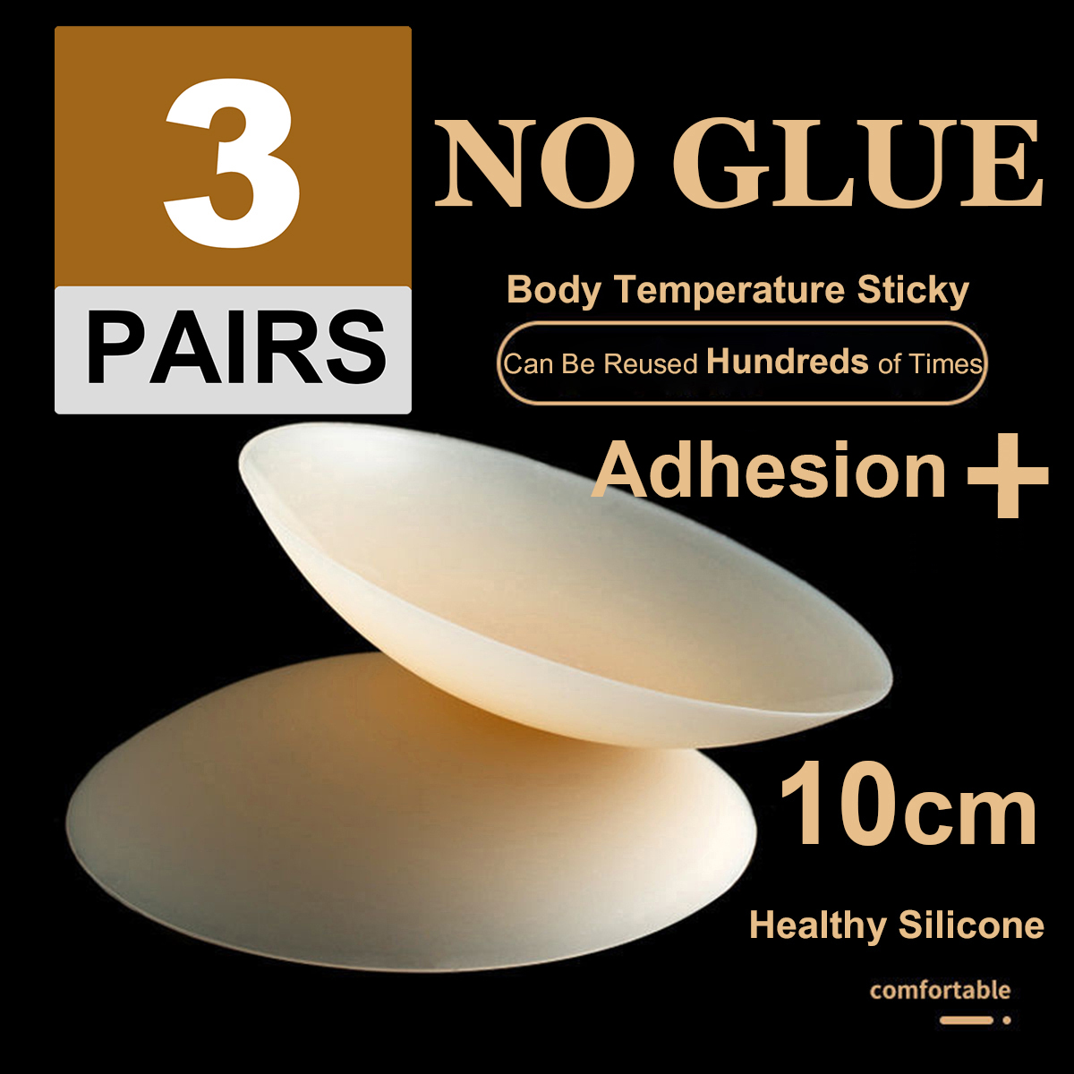 3Pairs No Glue Nipple Cover 10 - Nipple Cover Pasties avaliação e preço