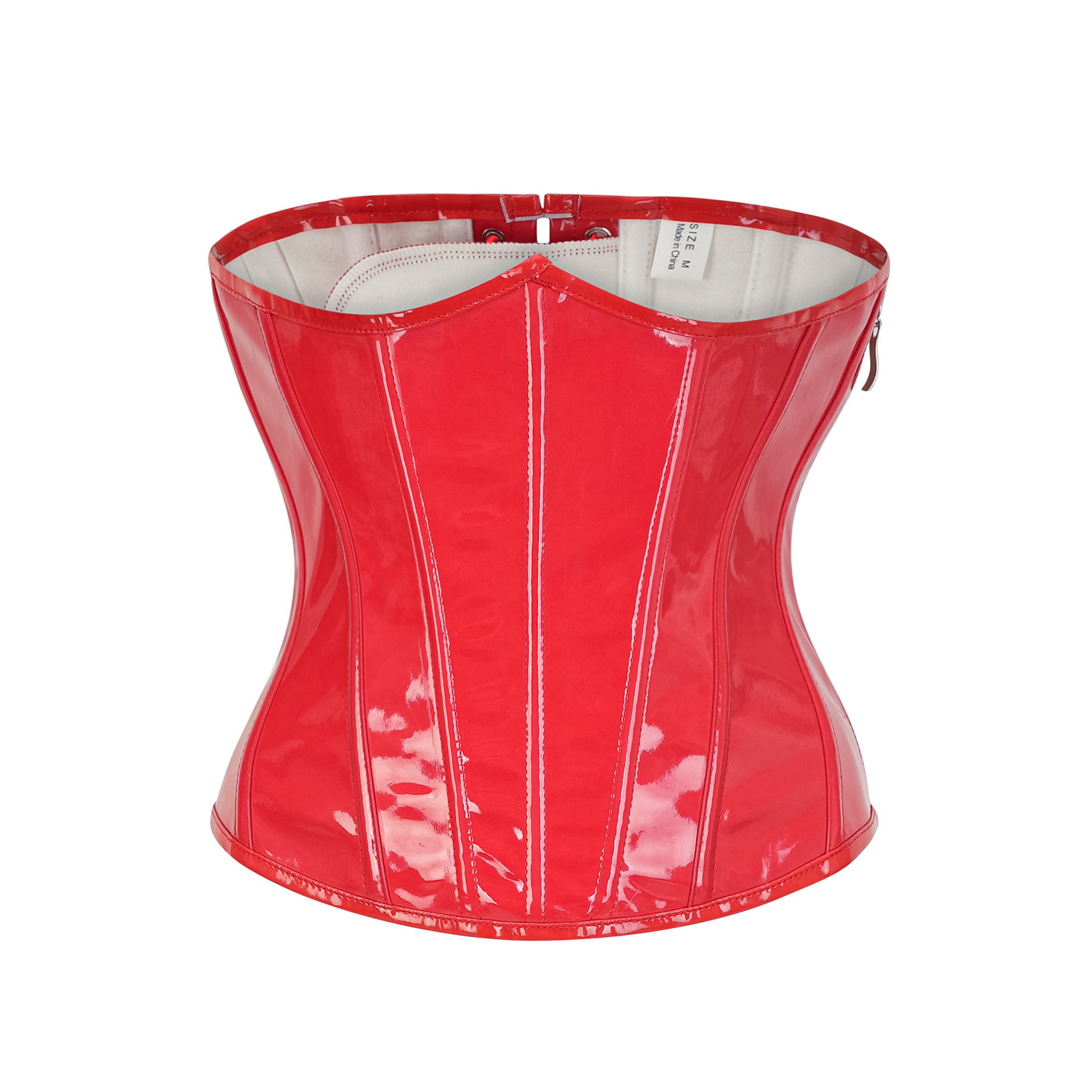 Steampunk Red PU Leather Side  - Corset Waist Cinch avaliação e preço