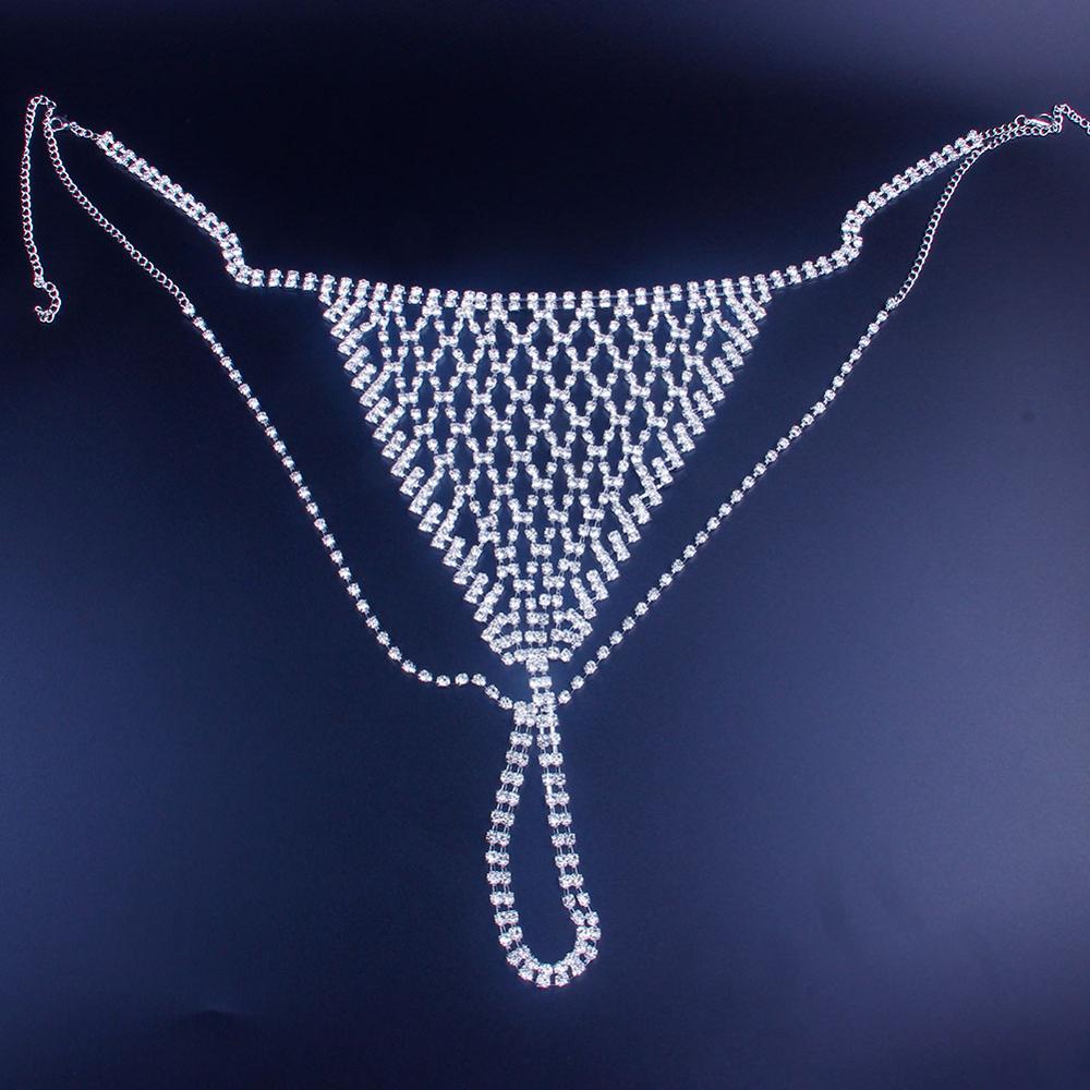 Stonefans Mesh Rhinestone Body - Thong Bikini Women avaliação e preço