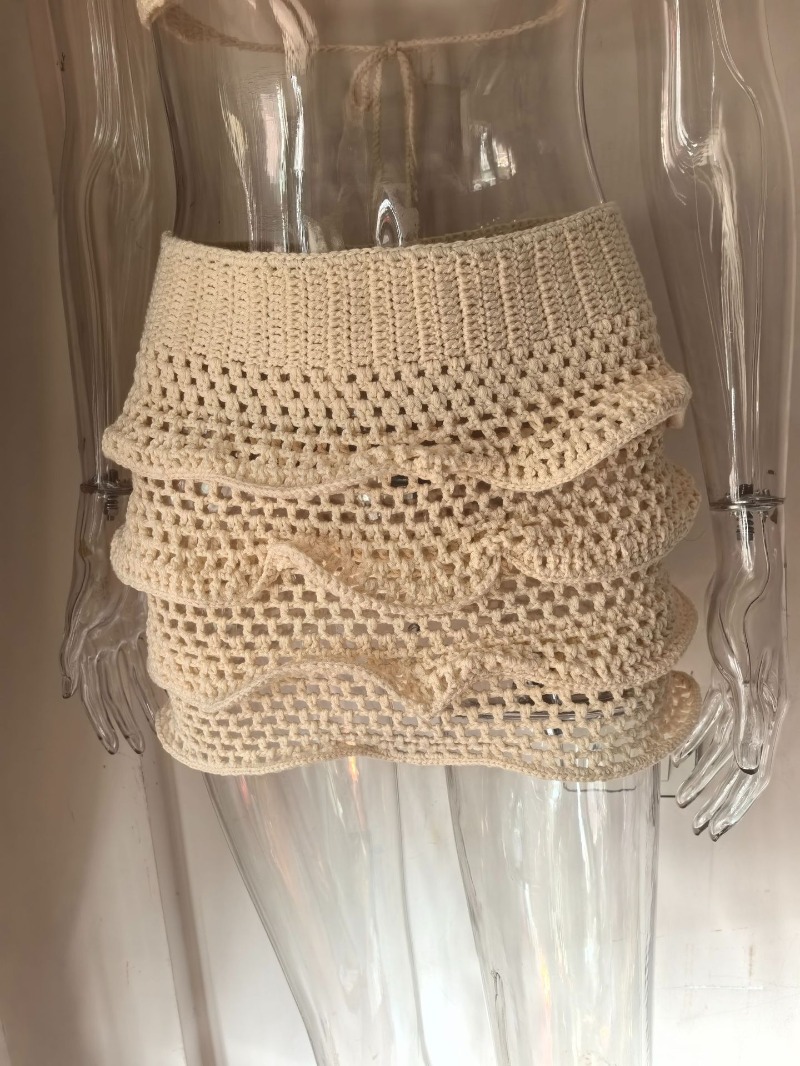 Women Hand Crochet Knitted Ruf - Cami Top Lace avaliação e preço