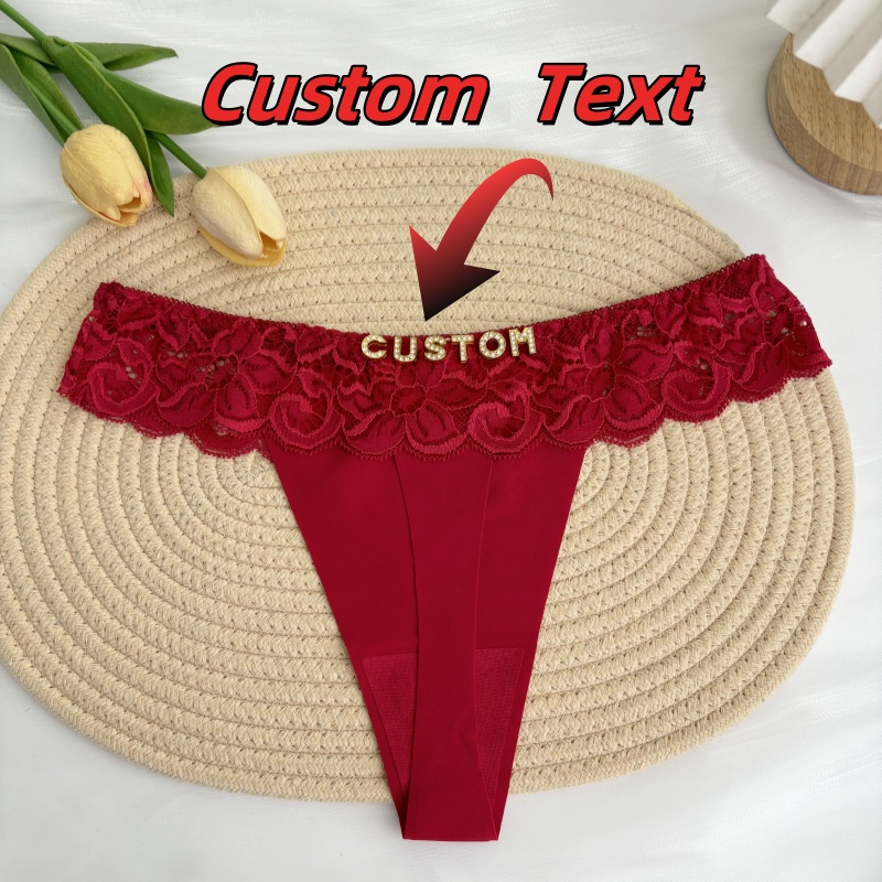 Personalized Custom Thong Name - Thong Bikini Women avaliação e preço