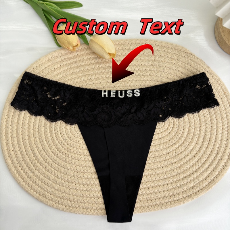 Personalized Custom Thong Name - Thong Bikini Women avaliação e preço