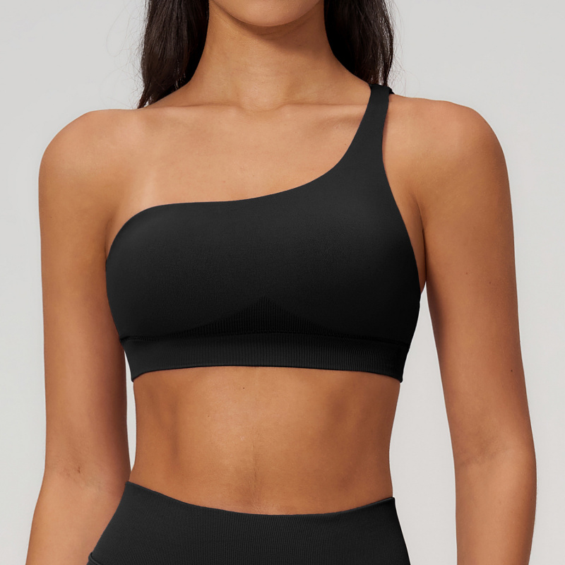 Spring Single-Shoulder Sporty  - Sports Bra High Impact avaliação e preço