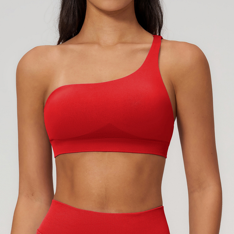 Spring Single-Shoulder Sporty  - Sports Bra High Impact avaliação e preço
