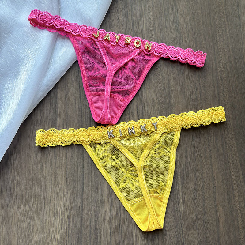 Custom Thong Panties Name Crys - Thong Bikini Women avaliação e preço