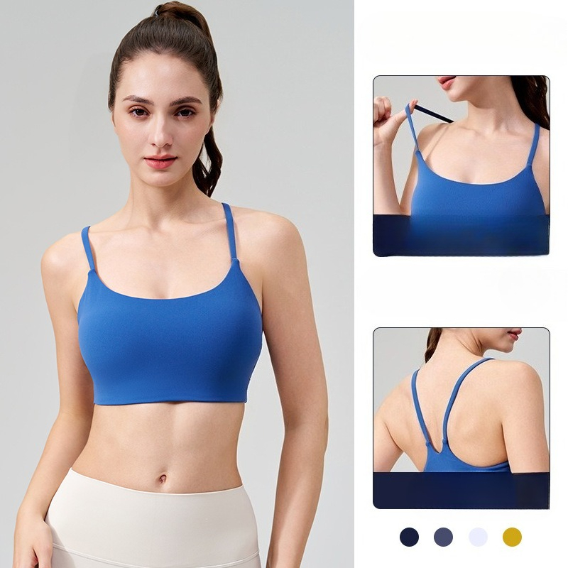 2026 Women Spring Summer Yoga  - Push Up Bra Padded avaliação e preço
