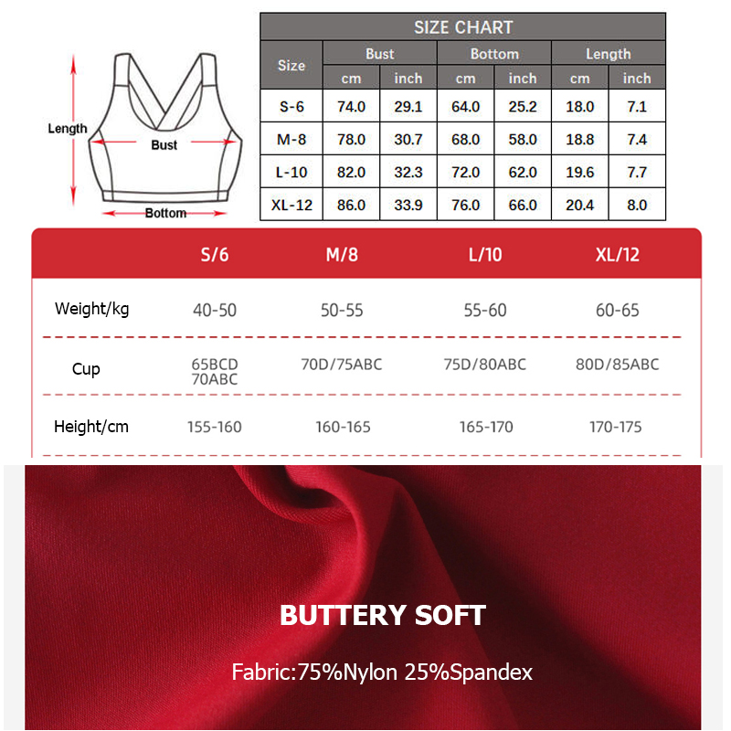 Stretchy Soft Sports Underwear - Sports Bra High Impact avaliação e preço