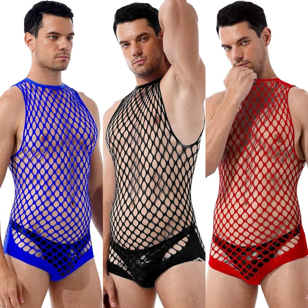Gay Bodystocking Man Fetish Bo - Bodystocking Fishnet avaliação e preço