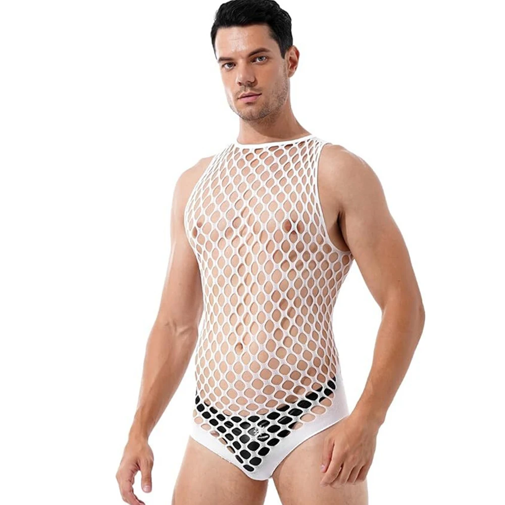 Gay Bodystocking Man Fetish Bo - Bodystocking Fishnet avaliação e preço