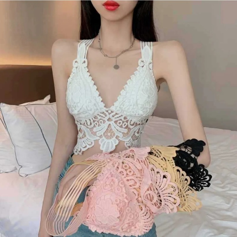 Womens Sexy Tops Lace Crop Top - Cami Top Lace avaliação e preço