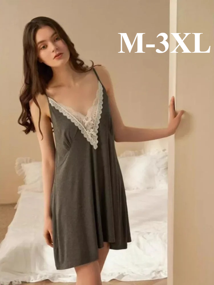 Large Size Sexy Suspender Nigh - Babydoll Chemise Night avaliação e preço