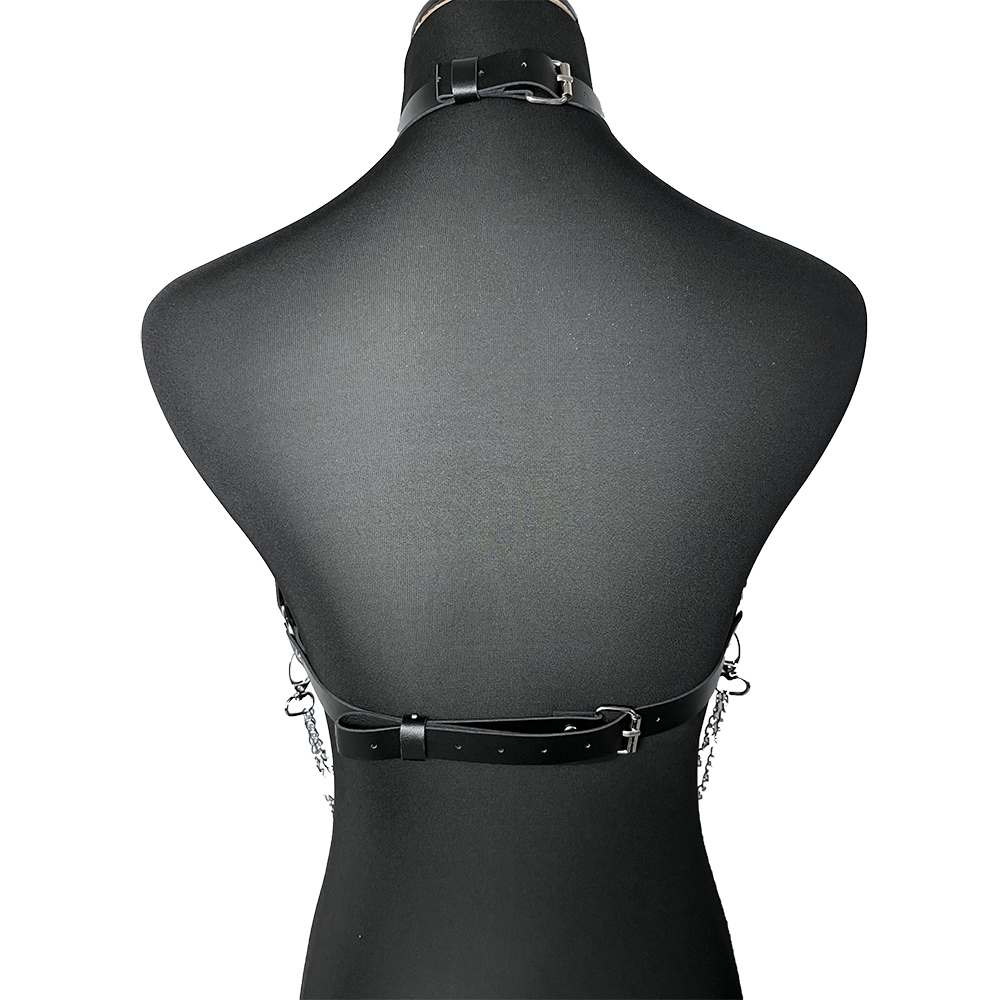 Chain with Leather Lingerie Wo - Garter Belt Set avaliação e preço
