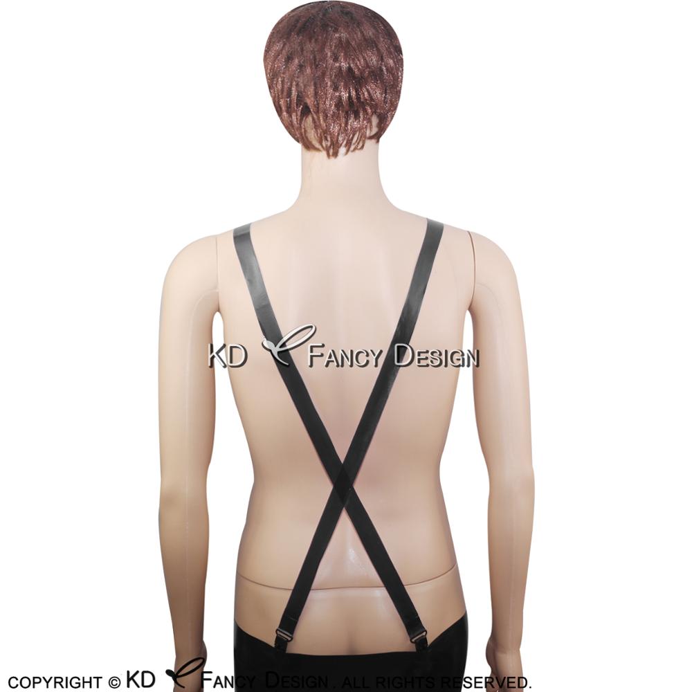 Black Sexy Rubber Latex Suspen - Garter Belt Set avaliação e preço