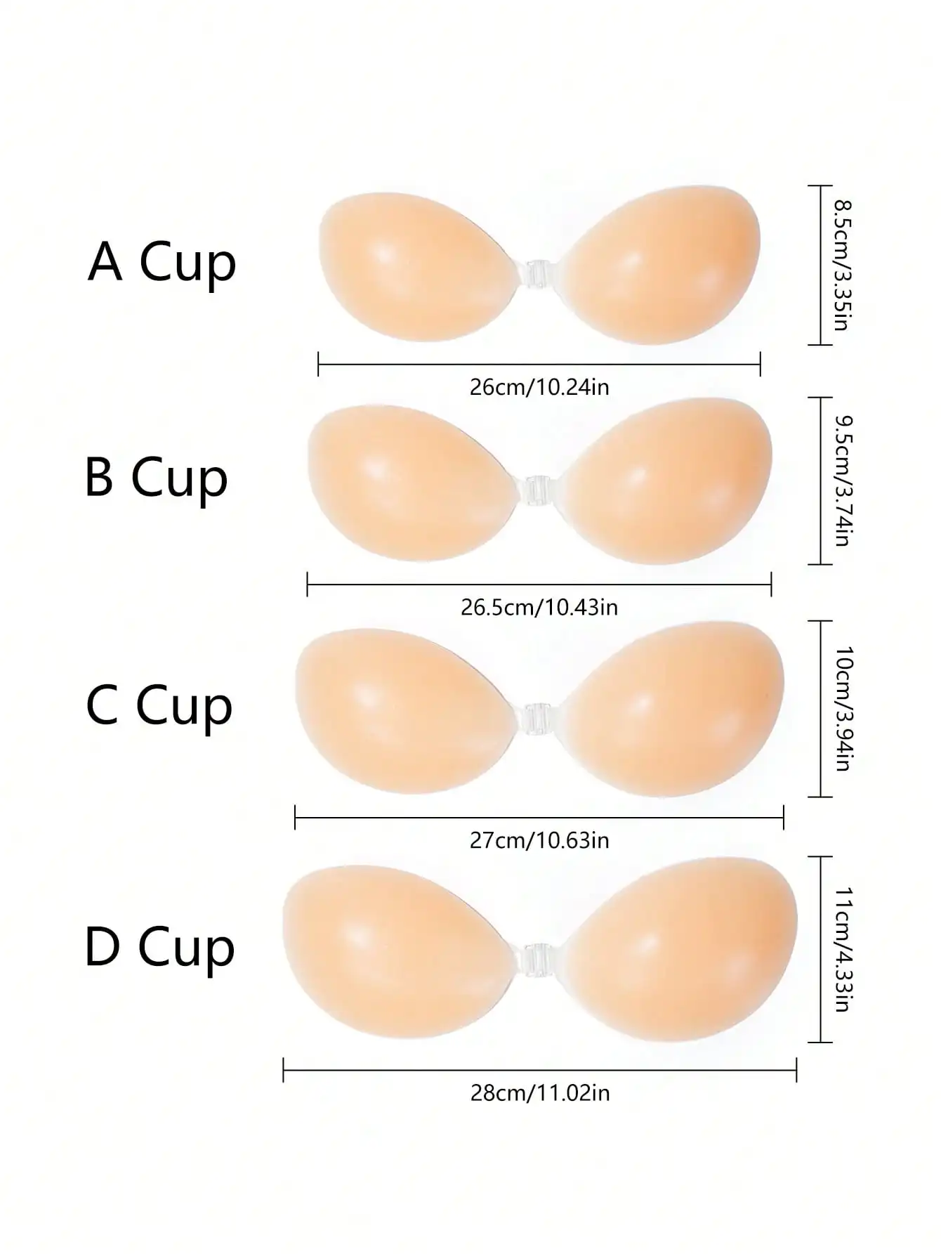 1pc Women's Silicone Sticky Br - Silicone Bra Adhesive avaliação e preço