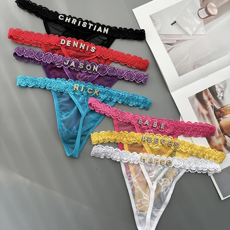 Personality Custom Thong Name  - Thong Bikini Women avaliação e preço