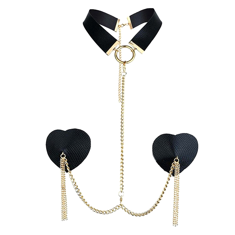 Sexy Metal Chain Linked Nipple - Nipple Cover Pasties avaliação e preço