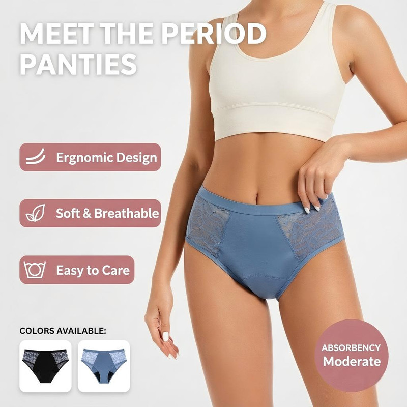 Absorbent Period Underwear Wom - Period Panty Absorbent avaliação e preço