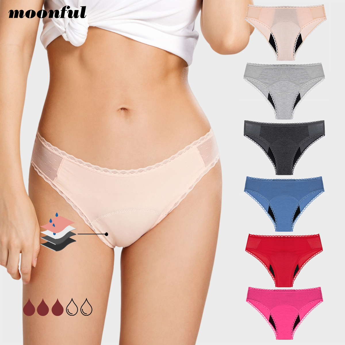 4 Layer Absorbent Menstrual Pa - Period Panty Absorbent avaliação e preço