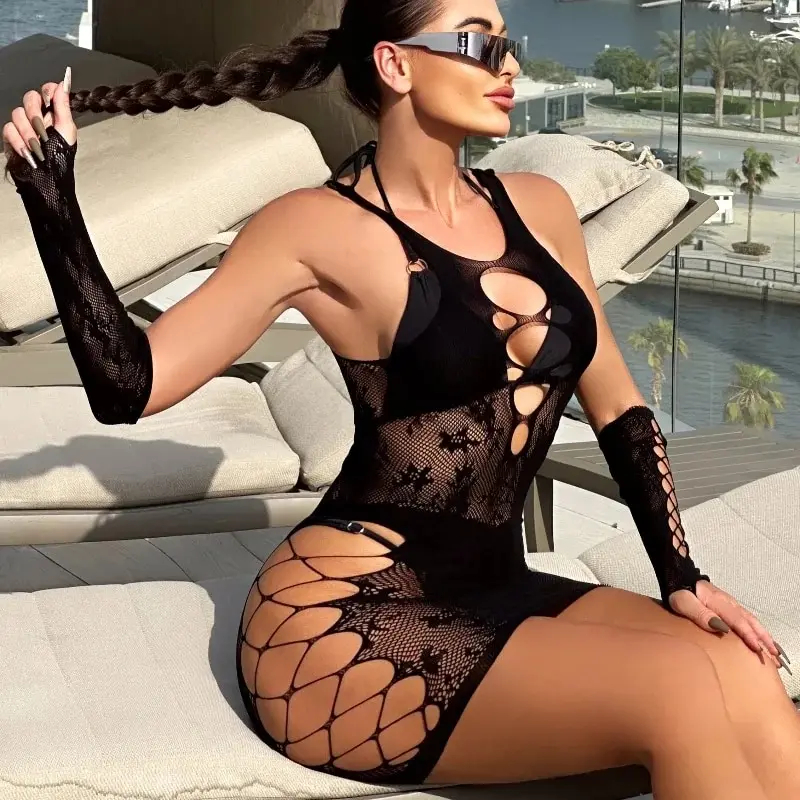 Simplejewel Women Fishnet Beac - Bodystocking Fishnet avaliação e preço
