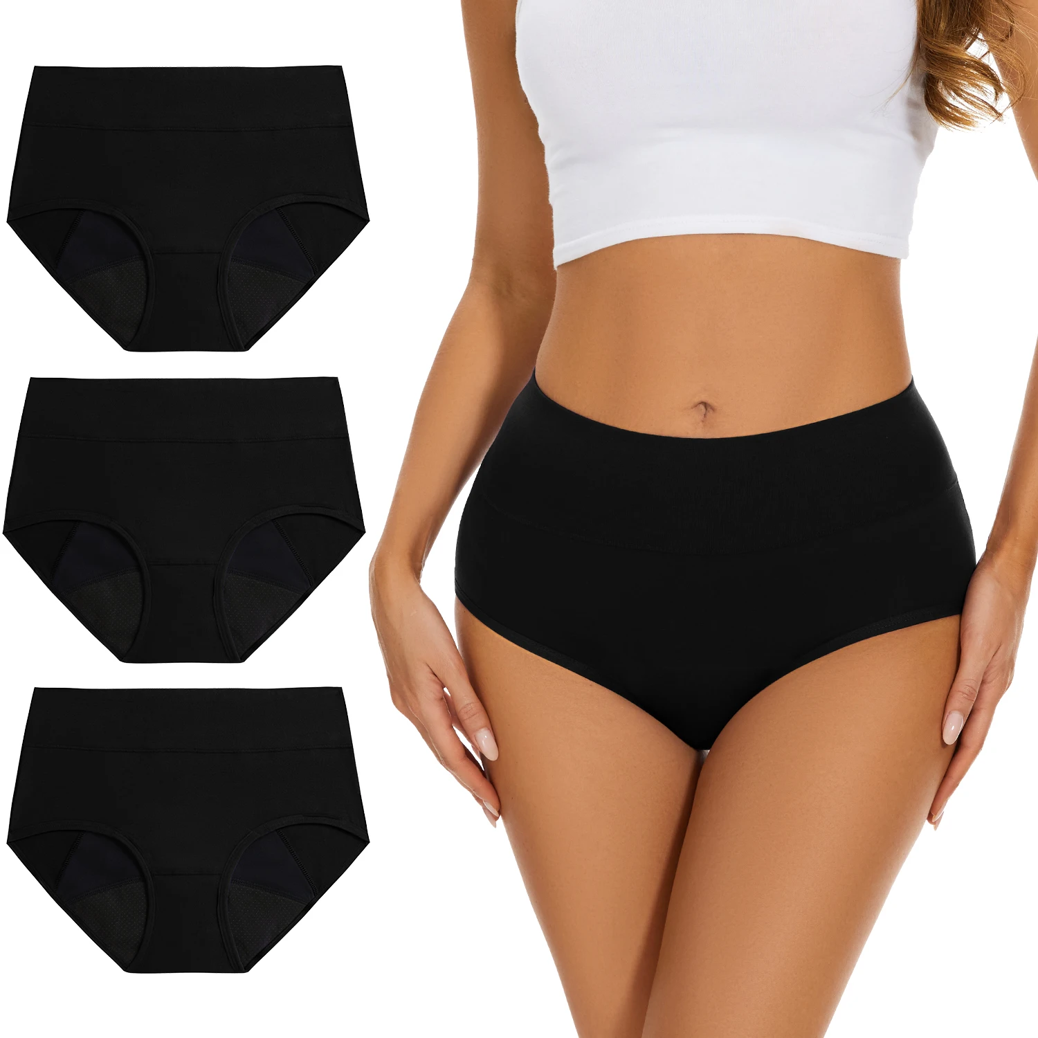 3PCS/lot Menstrual Panties For - Period Panty Absorbent avaliação e preço