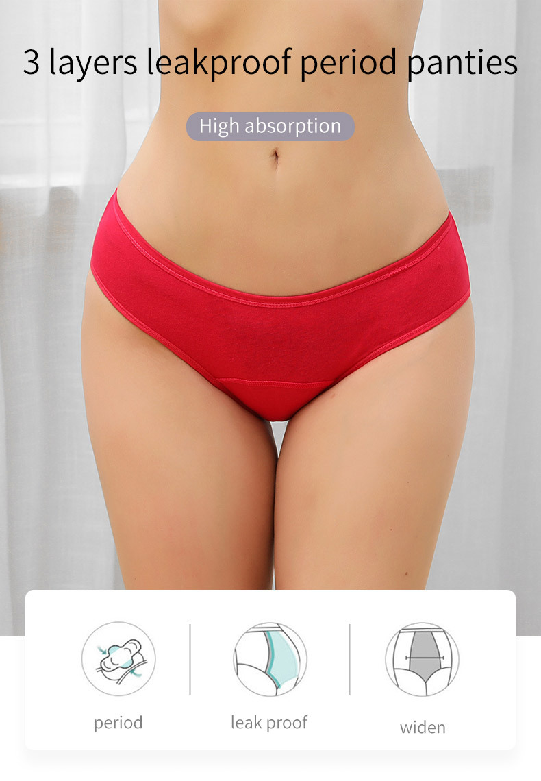 Hot Sale Mid-Rise Seamless Men - Period Panty Absorbent avaliação e preço