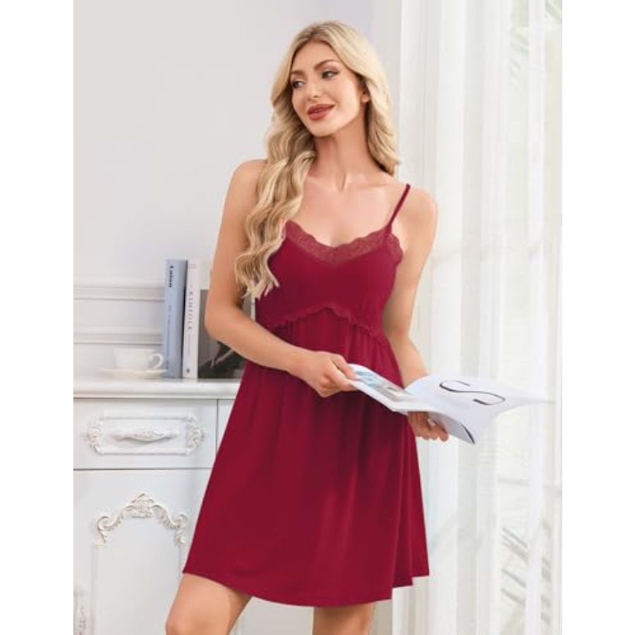 Sexy Nightgowns for Women Lace - Babydoll Chemise Night avaliação e preço