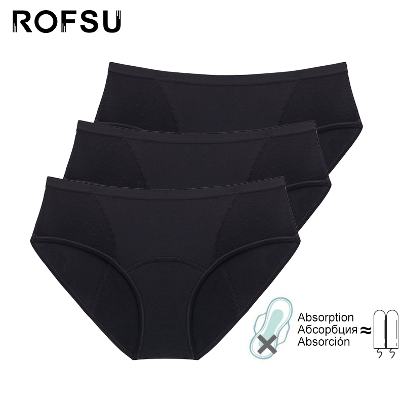 3 pcs/lot Cotton Menstrual Pan - Period Panty Absorbent avaliação e preço