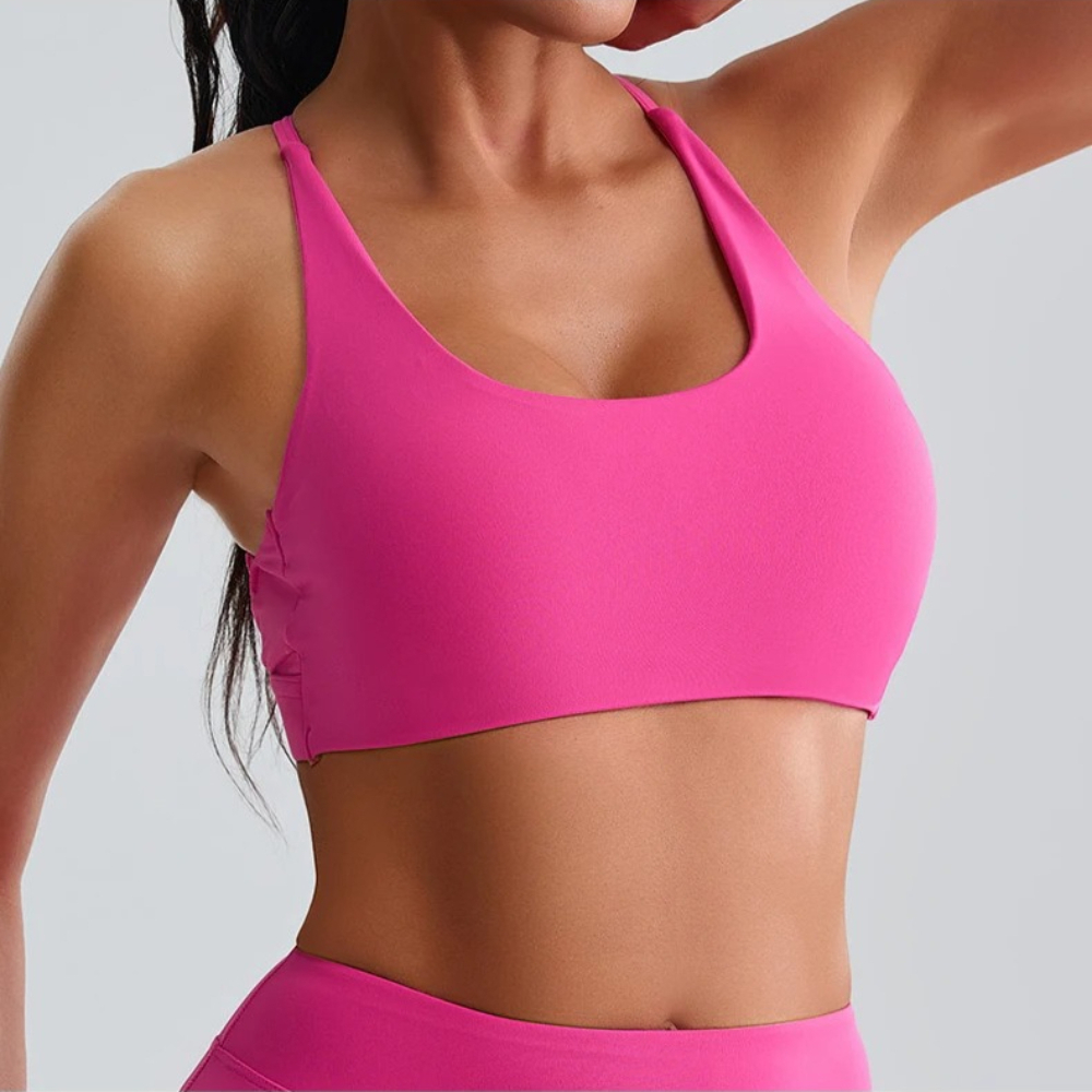Women Impact Halter Sports Bra - Push Up Bra Padded avaliação e preço
