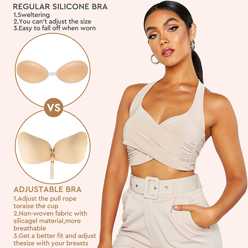 1/2 Pairs Women Summer Backles - Strapless Bra Backless avaliação e preço