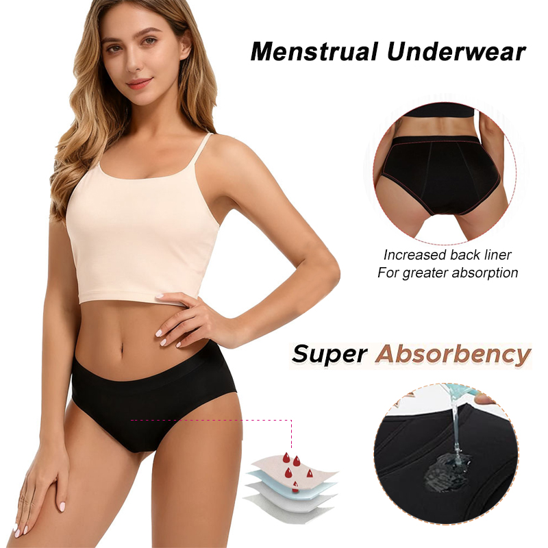 Heavy Flow Menstrual Panties 4 - Period Panty Absorbent avaliação e preço