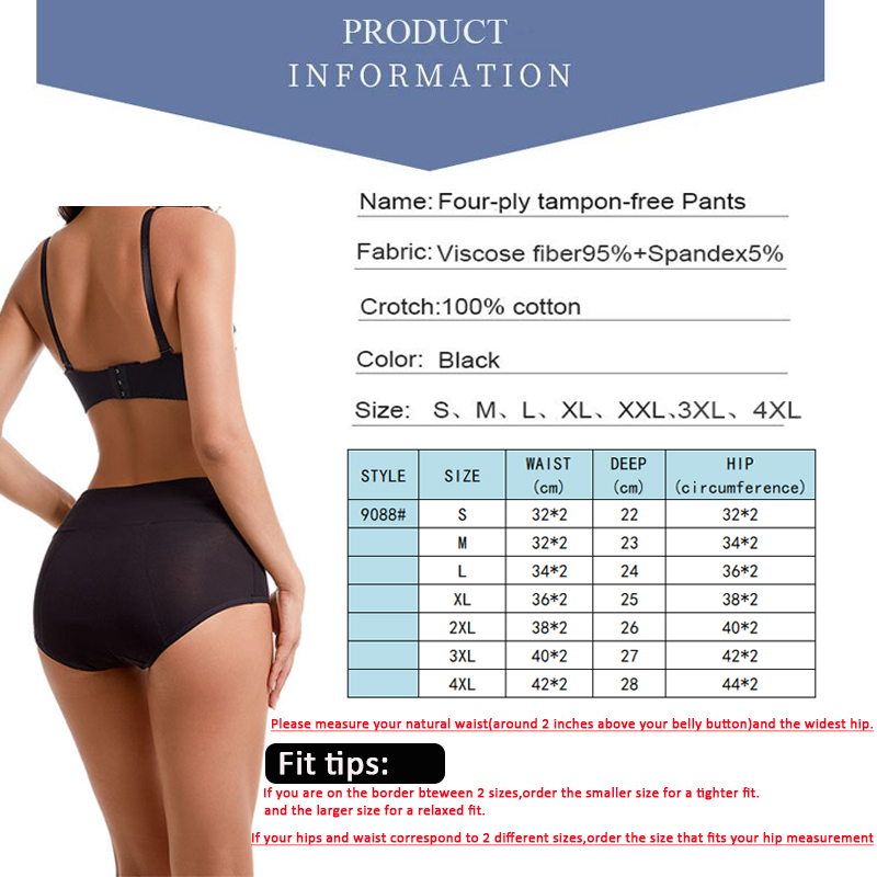 Heavy Flow Menstrual Panties 4 - Period Panty Absorbent avaliação e preço