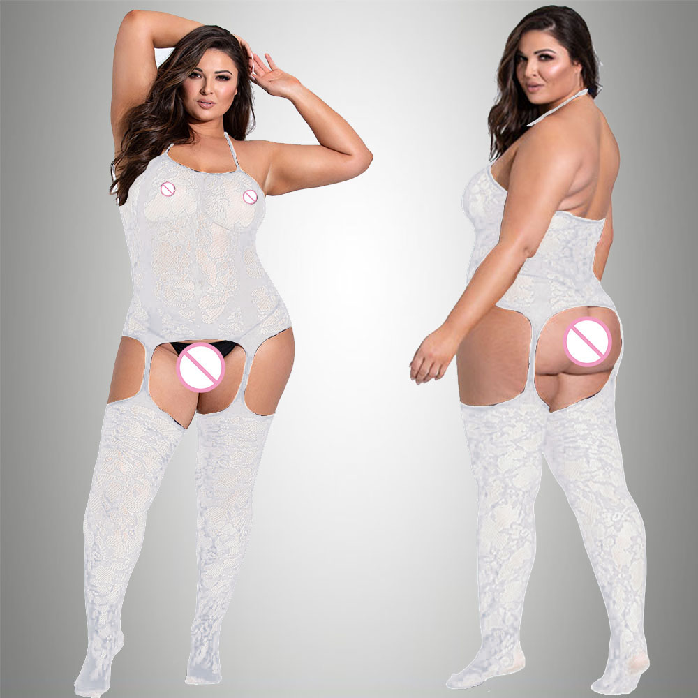 New Plus Size Bodystocking Bod - Bodystocking Fishnet avaliação e preço