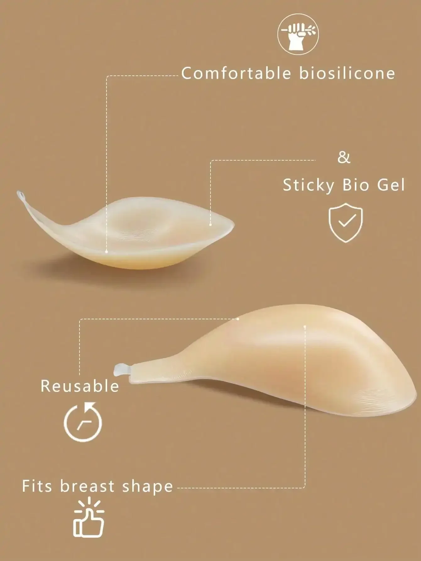 1pc Invisible Backless Straple - Strapless Bra Backless avaliação e preço
