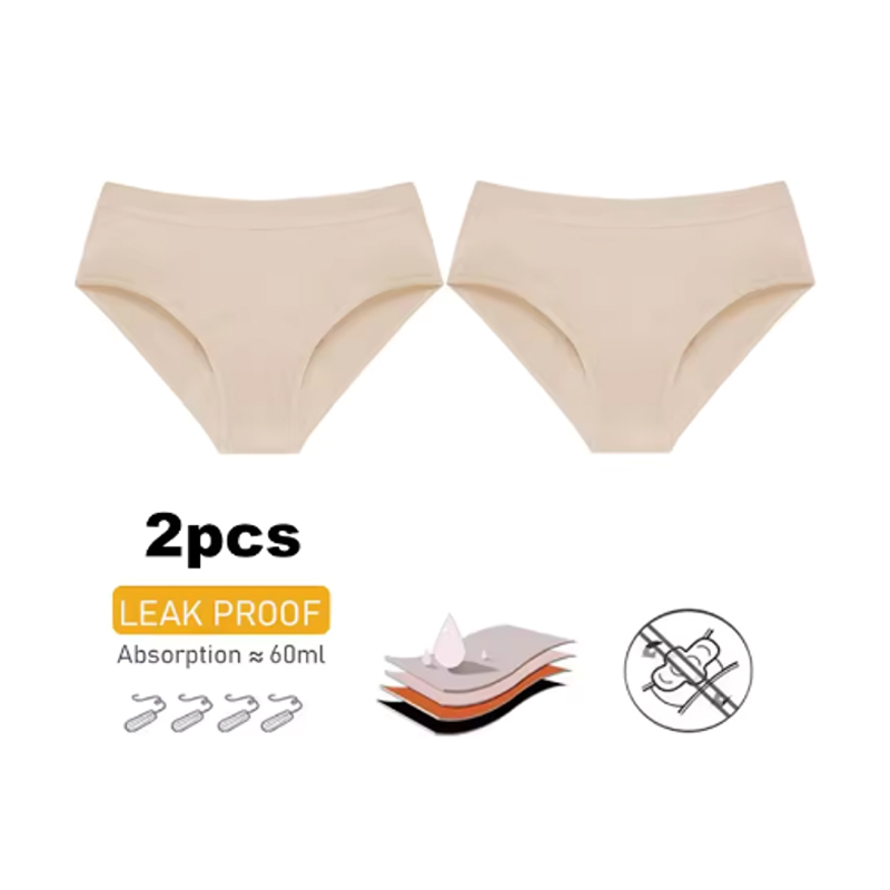 2Pc Heavy Flow Pure Cotton Men - Period Panty Absorbent avaliação e preço
