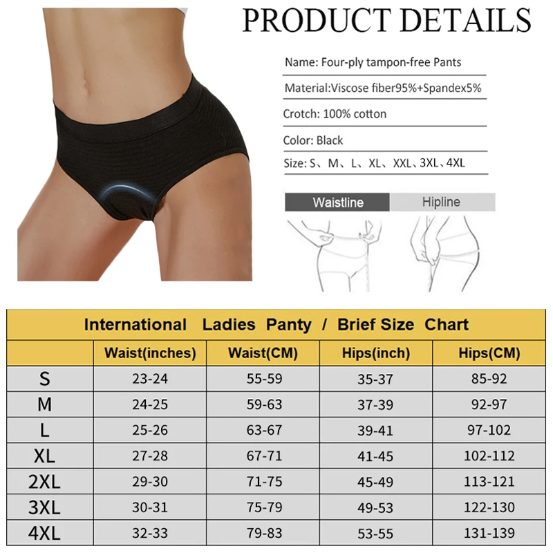 2Pc Heavy Flow Pure Cotton Men - Period Panty Absorbent avaliação e preço