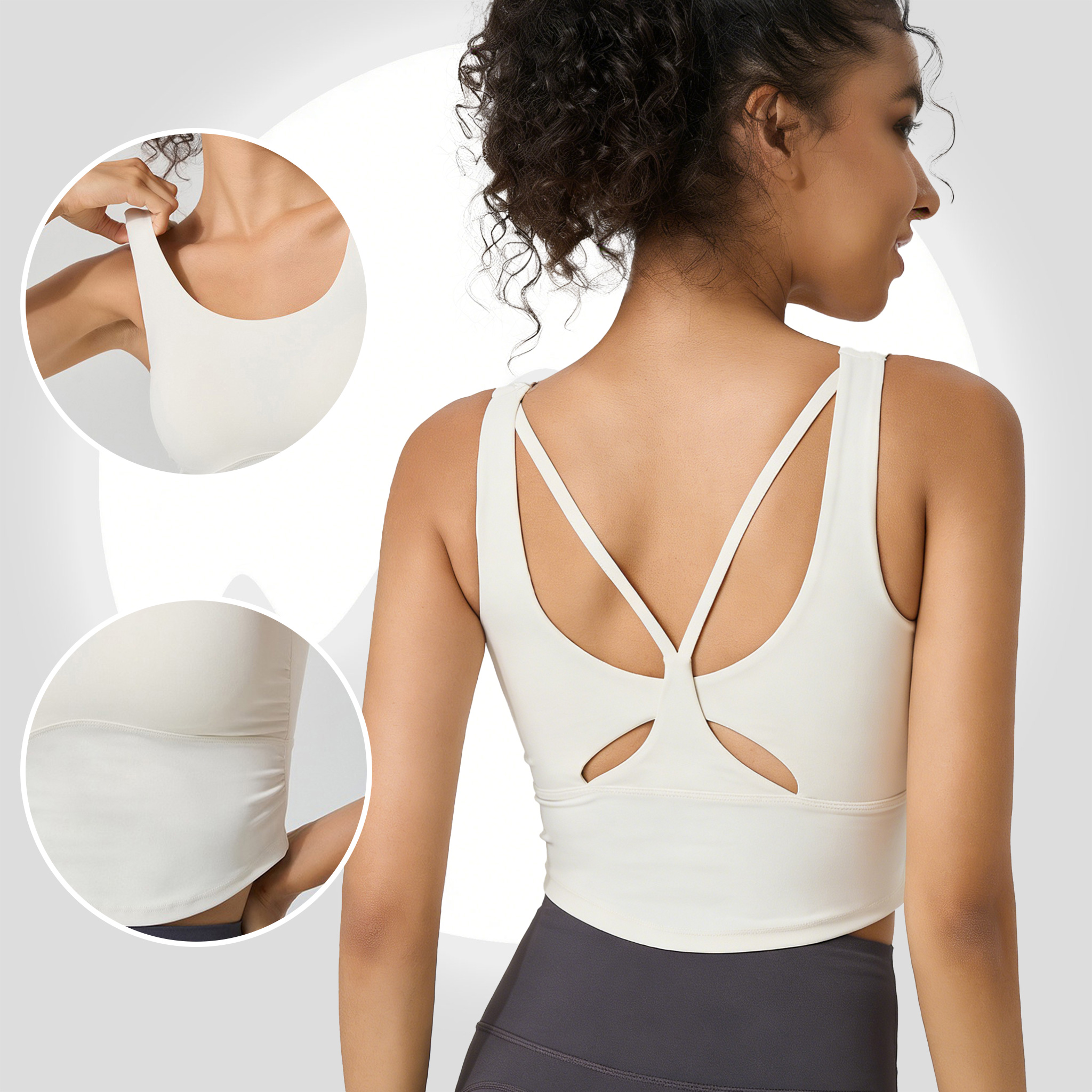 Women's Fixed Cup Yoga Sports  - Sports Bra High Impact avaliação e preço