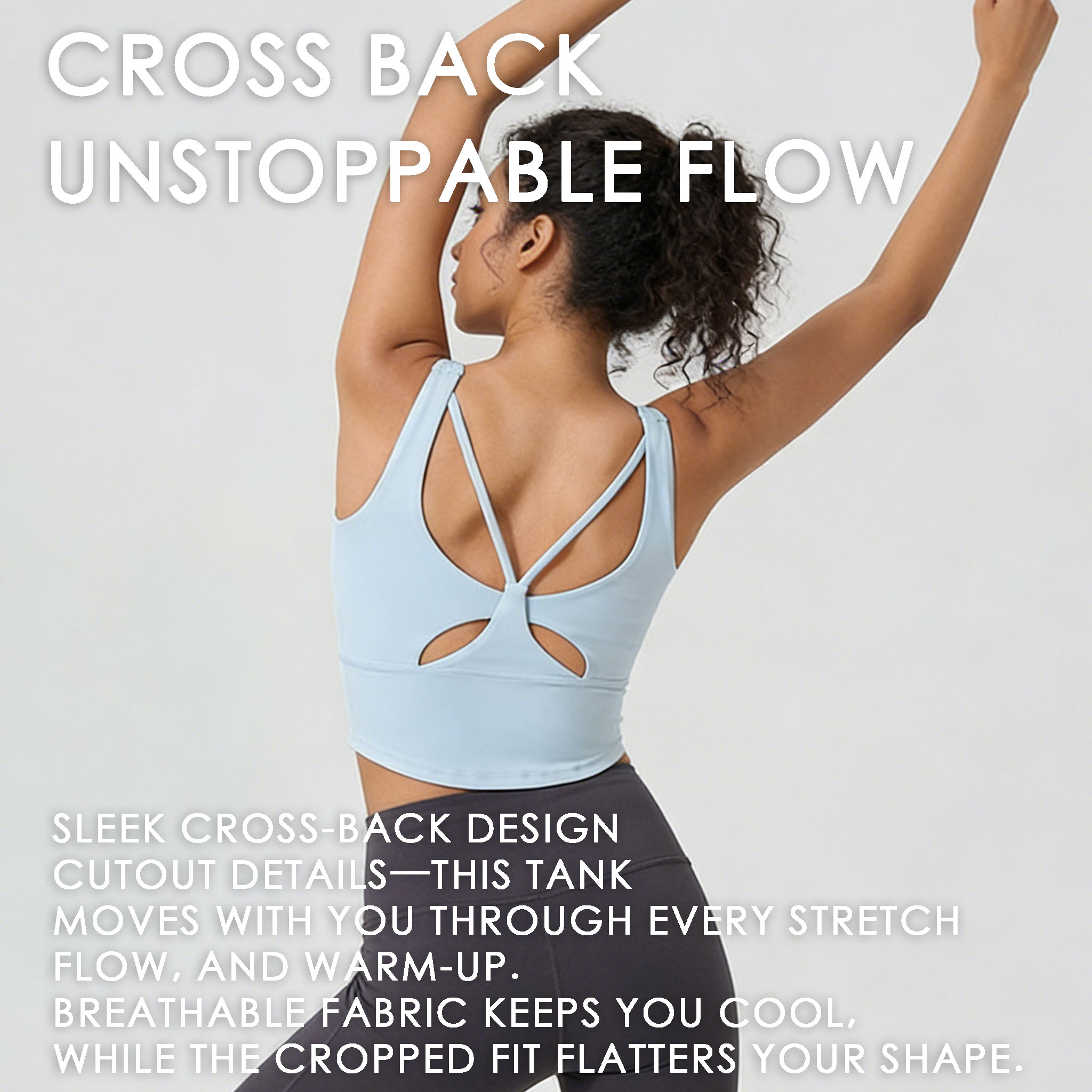 Women's Fixed Cup Yoga Sports  - Sports Bra High Impact avaliação e preço