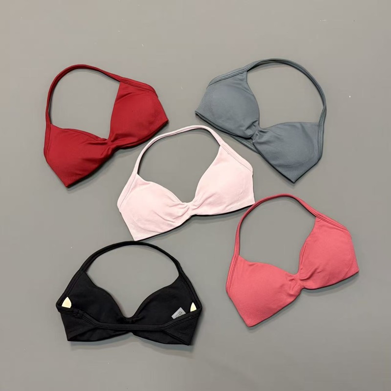 Women Halter Sports Bra V-Neck - Sports Bra High Impact avaliação e preço