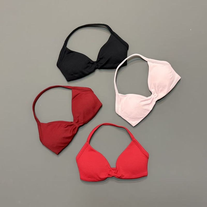 Women Halter Sports Bra V-Neck - Sports Bra High Impact avaliação e preço