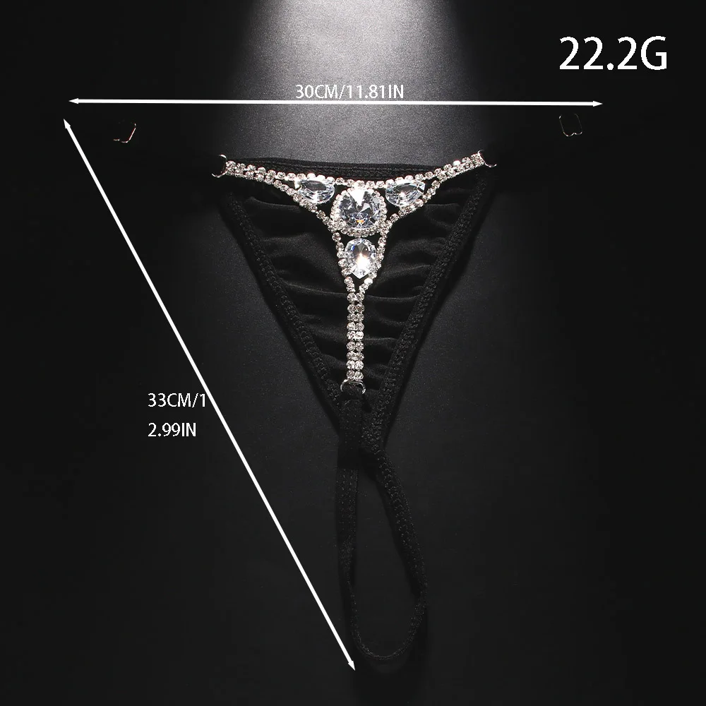 Sexy Round Rhinestone Thong Ad - Thong Bikini Women avaliação e preço