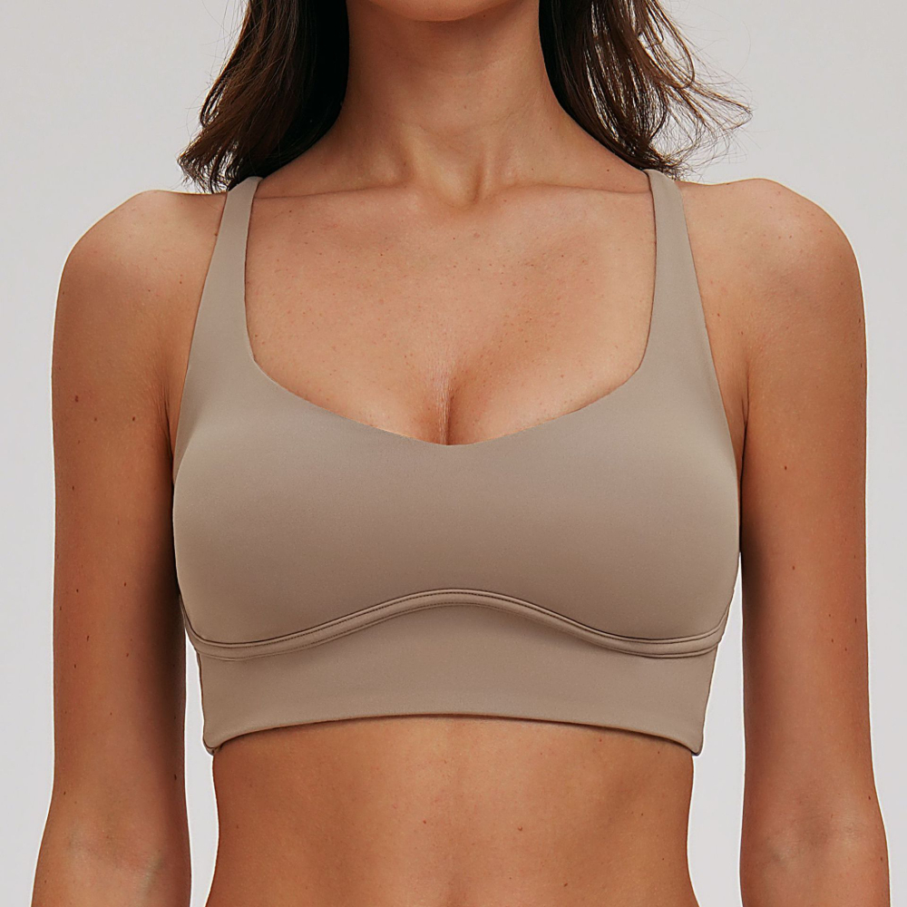 Sexy V-neck Sports Bra Yoga Un - Sports Bra High Impact avaliação e preço