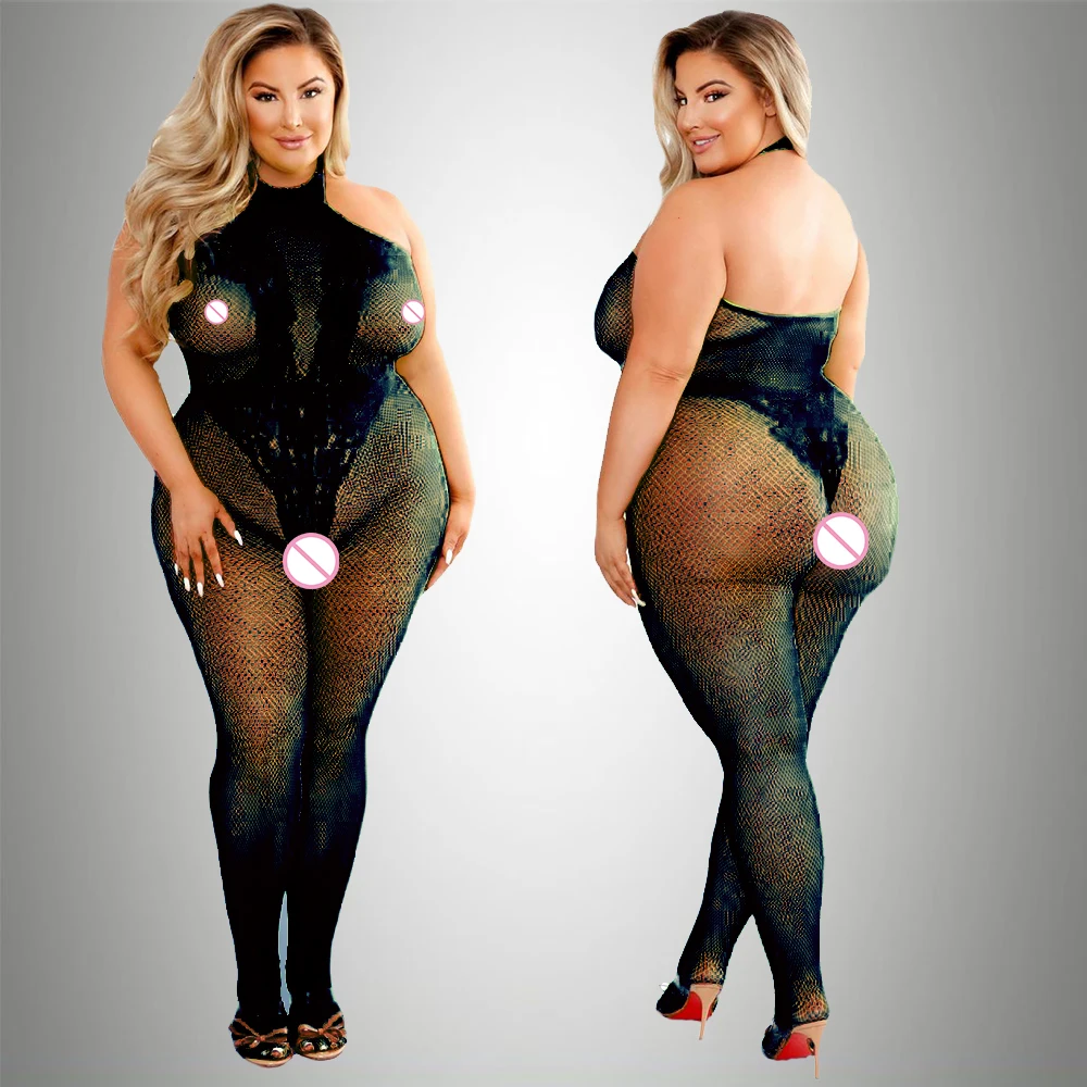 2024 Plus Size Bodystocking Ho - Bodystocking Fishnet avaliação e preço