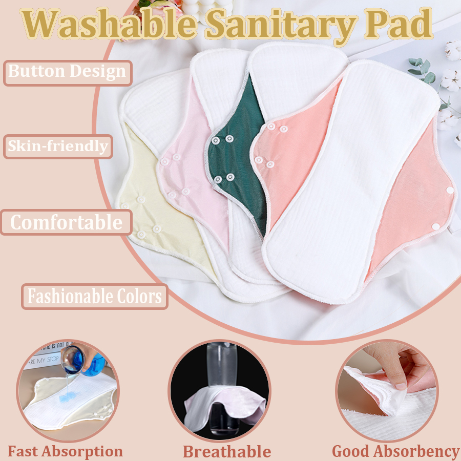 1pc Washable Sanitary Pads for - Period Panty Absorbent avaliação e preço