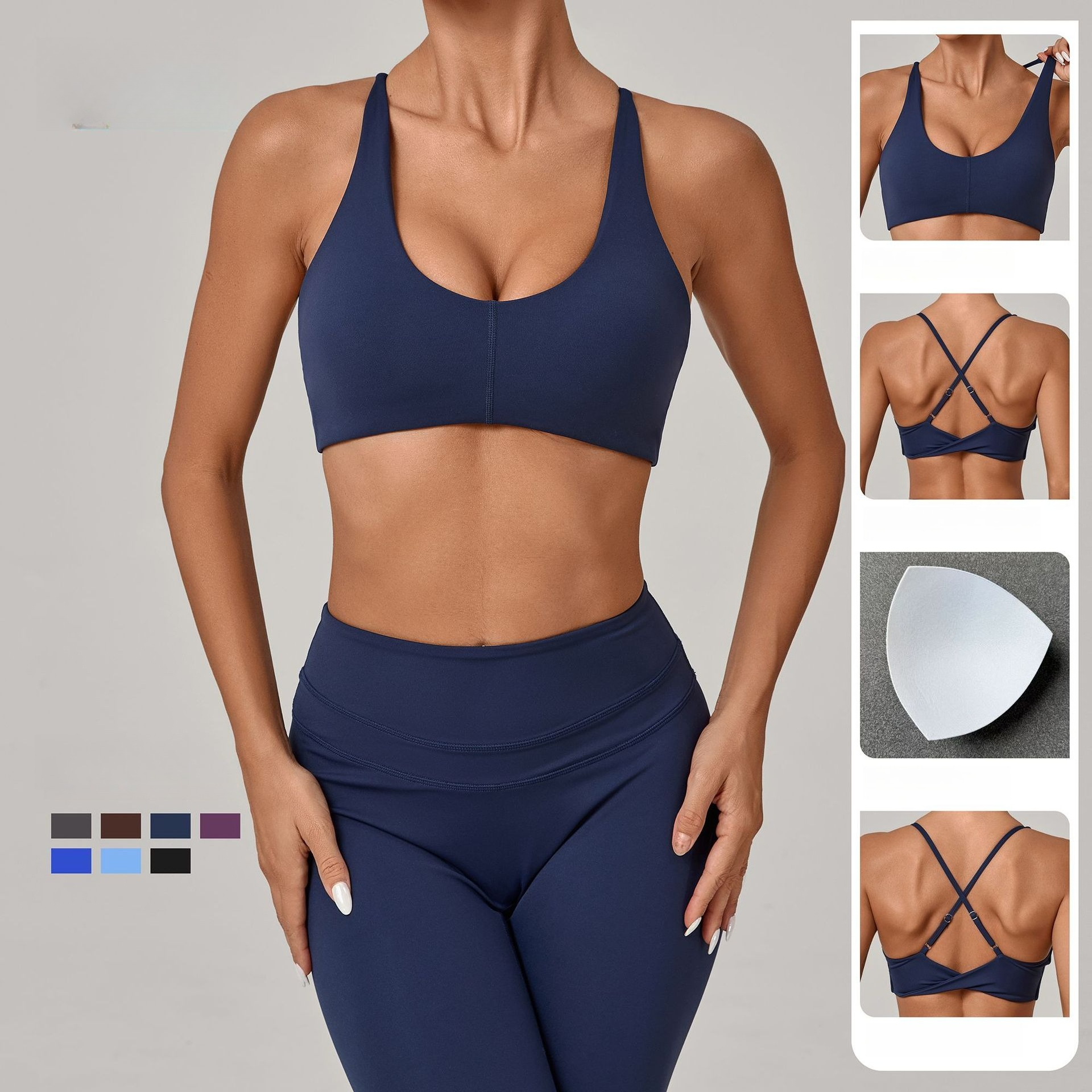 Sports Bra Women Fitness Bra H - Push Up Bra Padded avaliação e preço
