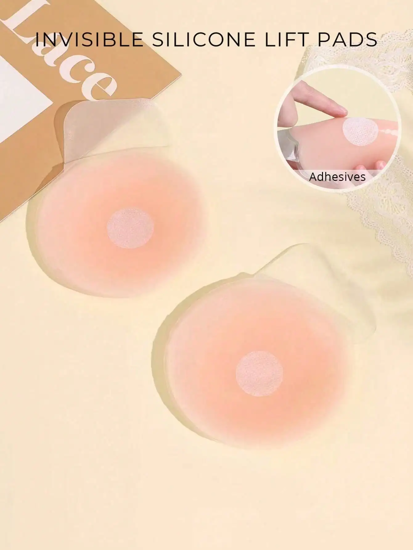 1 Pair Women's Silicone Breast - Silicone Bra Adhesive avaliação e preço