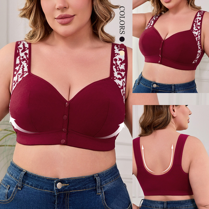 XL-7XL Plus Size Front Buckle  - Seamless Underwear Women avaliação e preço